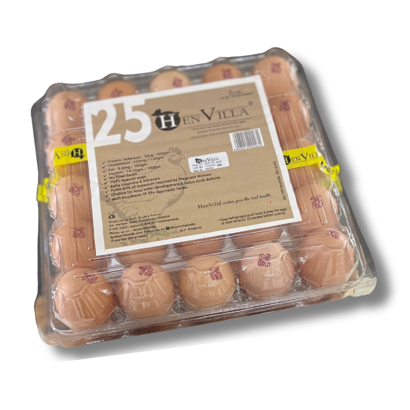 25 Brown Eggs Pack